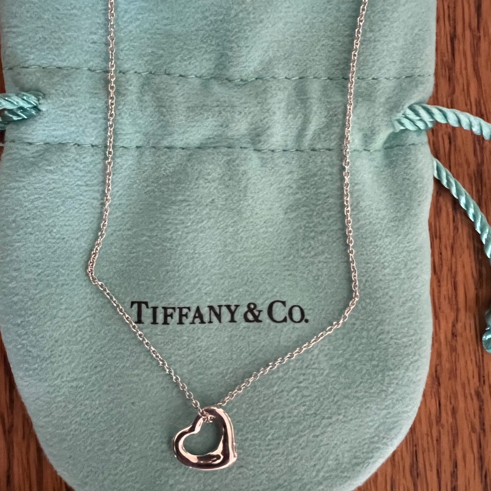 Tiffany & Co. Elsa Peretti Open Heart Pendant in Sterling Silver
